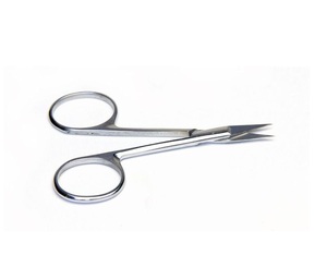 เครื่องมือผ่าตัดเกรดเยอรมันกรรไกรขนาดเล็ก8ซม. ตรงปลายคมสแตนเลส - Product Image 1