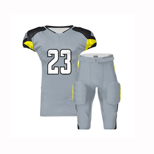 Maillot de football américain grande taille personnalisé de haute qualité avec impression par transfert thermique, 100 % polyester, couleurs personnalisables, ensemble d'uniformes en maille - Product Image 2