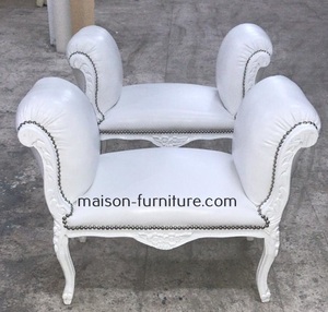 Taburete barroco dorado, muebles versátiles para entrada, dormitorio, sala de estar, escuela o apartamento - Product Image 6