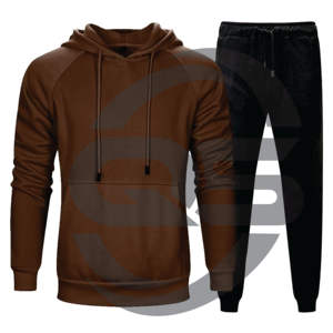 ชุดวอร์ม2ชิ้นแบบเข้ารูปชุดวอร์มผ้าฝ้ายสำหรับวิ่งชุดวอร์มเข้ารูปโลโก้ตามสั่งสำหรับฤดูหนาวของ2020 - Product Image 1