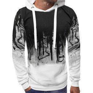 OEM Pullover Sweat-shirts à capuche en molleton pour hommes Taille personnalisée Couleur Style imprimé Éponge Polyester/coton Hiver Teint uni - Product Image 3