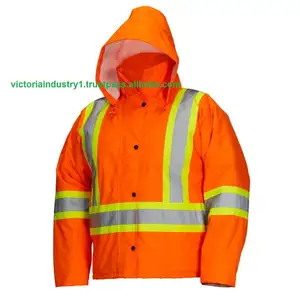 Sudadera con Capucha de Forro Polar para Hombre, Ignífuga, Antiestática, de Alta Visibilidad, con Cierre, Bolsillos Reflectantes, Cordón Ajustable, Impermeable y Transpirable - Product Image 6