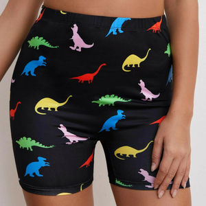 Women Printed Bike Shorts Base Layer Compression Workout Leggings Yoga Shorts <b>Pants</b> Fitness Quick Dry Spandex Compression Short - Product Image 4