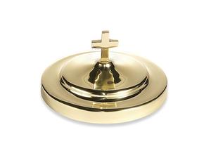 BRASS COMMUNION TRAY WITH UPPER CROSS CHURCH SUPPLIES - Product Image 3