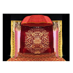 Fondo DE BODA bordado pesado cortina musulmana Mehndi escenario fondos decorativos para decoraciones de boda - Product Image 1