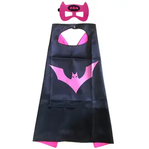 Wholesale Cool All Seasons Cheap Cosplay Superhero Capes in Bulk Double Layered Superhero Cape for Children for Parties