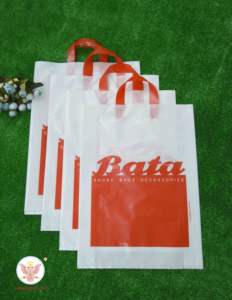 Custom Logo Printed Reusable PE Plastic <b>Bag</b> Soft Loop Handle Eco-Friendly <b>Gift</b> Packaging for Fashion Stores Supermarkets - Product Image 3