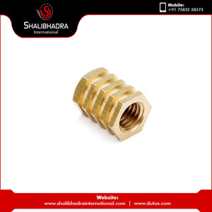 ตัวแทรกทองเหลืองหกเหลี่ยม Roto ขัดมาตรฐาน ISO รุ่น M4 M6 M10มาตรฐานผู้ผลิตอินเดียที่มีขนาดเกลียว M3สำหรับใช้ในอุตสาหกรรม - Product Image 2