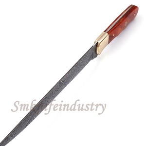13 Inches New Style Custom Hand Forged Damascus Fillet Chef knife With leather Sheath cover (smk1640) - Product Image 3