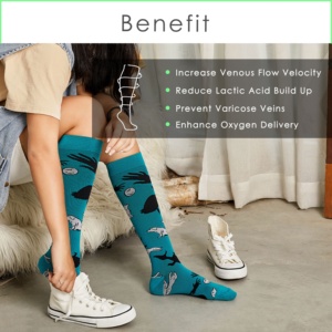 Bas de contention graduée tendance sur mesure OEM ODM 30-40 mmHg pour les jambes gonflées et les varices - Product Image 4