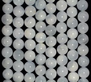 Perles de pierre perles de calcite bleues bijoux en pierre lâche pierres précieuses lisses collier de cristal de guérison perles cristal naturel grossiste - Product Image 5