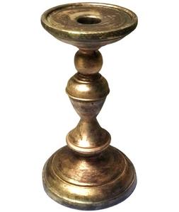 Bougeoir doré en forme de cône en métal 1 pièce, décoration de fête et de mariage, porte-bougie - Product Image 2