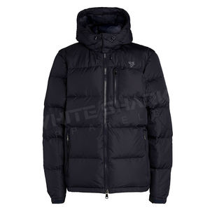 Vente en gros Logo personnalisé Manteaux en duvet à capuche surdimensionnés légers et résistants à l'eau Vestes en duvet pour hommes - Product Image 1