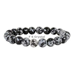 Pulsera de piedras preciosas de copo de nieve estilo Feng Shui Técnica de ágata hecha a mano Opciones de venta al por mayor de alta calidad de F S CRYSTAL - Product Image 1