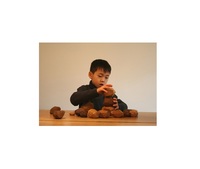 Tumi Ishi-Juego de piedras sensoriales de apilamiento Montessori, piedras de equilibrio de madera, bloques de construcción para bebés