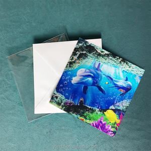 15*15 Cm Dolphin Thiết Kế Tất Cả Các Dịp Thẻ Cho Quà Tặng Zebulun 3D Lenticular Thẻ Thiết Kế Cổ Phiếu Thiệp Chúc Mừng/Tùy Chỉnh Thiết Kế - Product Image 4