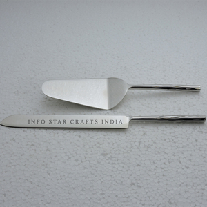 Ensemble de serveur et de couteaux en acier inoxydable, outils pour gâteaux à Pizza et gâteaux, pour fêtes et mariages, 2 pièces, livraison gratuite - Product Image 6