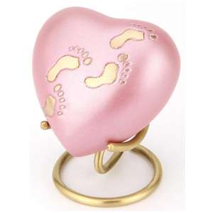 Offre Spéciale or patte imprimé animal de compagnie rose cœur souvenir crémation pour cendres - Product Image 1