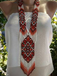 Collares de semilla de vidrio hechos a mano, se puede personalizar en su elección de colores y patrones, - Product Image 6