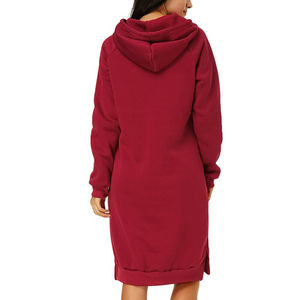 Sudadera con Capucha Corta Personalizada de Alta Calidad para Mujer, Informal, Holgada, de Manga Larga, Forrada con Forro Polar de Nailon, Estampada, para Invierno - Product Image 4