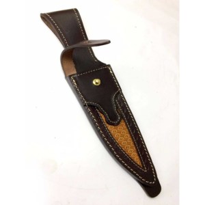 Trendy Stylish Design Hand <b>Crafted</b> Multi Purpose Leather Sheath for Fixed blade with inlay pattern - Product Image 3