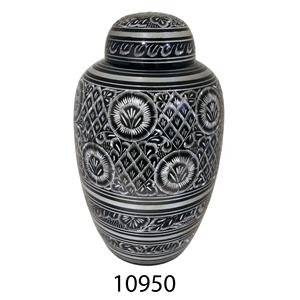 Funeral de aluminio cremación urna pata impreso para las cenizas del animal doméstico moderno cremación redondo urna entierro equipo - Product Image 4