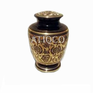 Urna Funeraria de Latón Macizo con Estampado de Selva a Color, Estilo Americano, para Adultos - Product Image 5