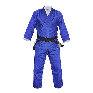 Uniforme de competición de Judo azul de algodón puro de alta calidad, traje de Karate personalizado, Judo, entrenamiento de artes marciales - Product Image 5