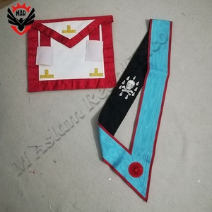 Masonic Regalia MB AASR ผ้ากันเปื้อน,ผ้ากันเปื้อนทำมือต้นแบบของสก็อตแลนด์พิธีกรรมที่ผ่านมา - Product Image 2