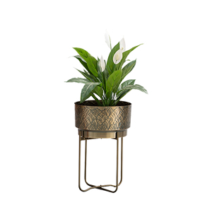 Support de jardinière artisanal en fer de haute qualité conçu sur mesure avec pot de fleur en finition cuivre pour une utilisation en extérieur Usine indienne directe - Product Image 6