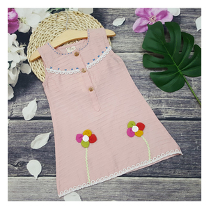 เดรสผู้นำลายดอกไม้ของเด็กผู้หญิง,แฟชั่นฤดูร้อนใหม่ - Product Image 4