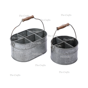 Porte-couverts galvanisé avec poignée pour dessus de table et ustensiles de cuisine Porte-couverts galvanisé au meilleur prix - Product Image 6