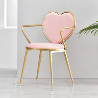 Chaise de coiffeuse en fer, design américain classique, créative, simple, durable et écologique, pour salon de beauté et décoration intérieure