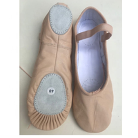 Zapatos de Ballet de Cuero Genuino Suave para Mujer GAF, para Danza y Entrenamiento
