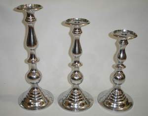 Premium Hot Home Décoration Brillant Polonais Nickelé Offre Spéciale Pas Cher Bougeoir Unique Look Table Pièce Maîtresse Bougeoir - Product Image 6