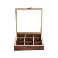Metier – boîte à thé en bois de luxe, dernier Design, vente en gros d'usine, bon marché | Boîte à épices | Fabricant de boîtes de rangement en inde.