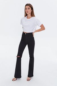 Camiseta sin mangas de entrenamiento acanalada de algodón 100% personalizada para mujer, Jersey elástico, corto de Fitness Top, largo, Sexy, Color blanco - Product Image 2