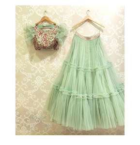 Moda rayón Banarasi bordado trabajo lehenga choli con dupatta desgaste del partido precio al por mayor prenda étnica alfanumero - Product Image 3