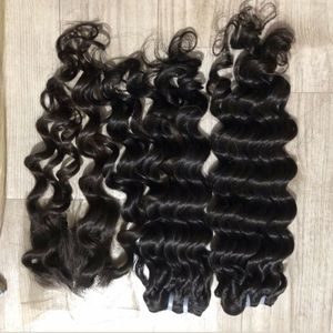Extensions de cheveux humains vierges 100% Remy vietnamiens, ondulés profonds, non traités, sans nœuds, sans perte, double trame cousue à la machine, vente en gros - Product Image 4