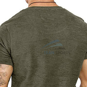 T-shirts en tricot uni pour hommes en gros - Nouvelle arrivée de haute qualité en coton/polyester, style décontracté - Product Image 4