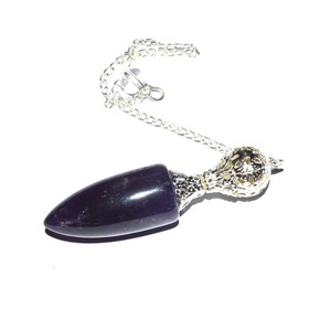 Pendules en améthyste de qualité supérieure avec capuchon tendance : Pendules en améthyste avec capuchon tendance à vendre pour la guérison - Product Image 1