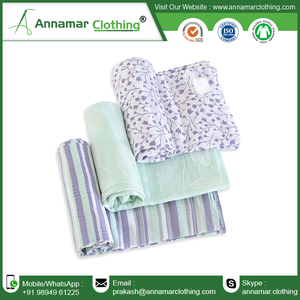 Manta de muselina de diseño floral con patrón personalizado, envoltura estampada de gasa doble orgánica con embalaje personalizado - Product Image 4