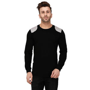 Camiseta de manga larga Unisex, prenda de vestir, de verano, lisa, 210gsm, 95% algodón, 5% Elastano, con cuello redondo, personalizada, venta al por mayor - Product Image 5