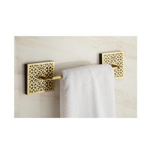 Porte-serviettes mural antirouille avec finition dorée, accessoires de salle de bain très vendus - Product Image 6