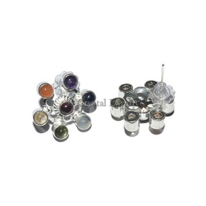 Buy Online <b>Red</b> Faceted Earing : <b>Red</b> Faceted Earing for Sale - Product Image 3