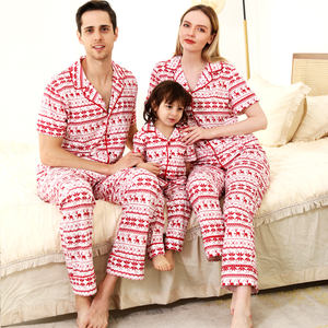 2021 Latest <b>Pyjamas</b> <b>set</b> long sleeves custom design <b>family</b> christmas red <b>pyjamas</b> - Product Image 1