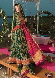 FLARED <b>TOP</b> SHARARA INDIAN /PAKISTANI DRESS Embellished DABKA, ZARI Work for Wedding @ 2022 - Product Image 2