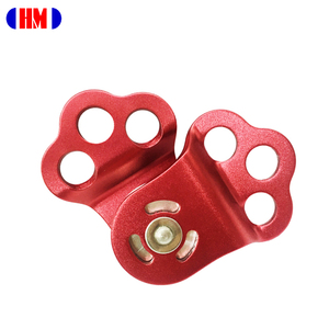 Adventure Park Ball Bearing Triple Attachment 30 kN Aluminum Pulley with CE UIAA Certificate - Product Image 2
