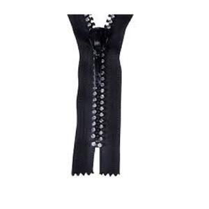 Rollos de cremallera de diamante decorativos cerrados con cierre automático de marca OZL al por mayor, nailon duradero y plástico para Vaqueros, zapatos, ropa y bolsos - Product Image 2