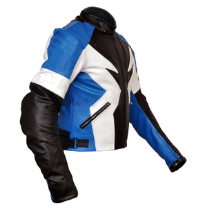 Veste de moto en cuir véritable très résistante OEM Vêtements de motards Vêtements de motards sur mesure - Product Image 3